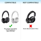 Replacement Ear Cushions For Bose 700 (Nc700) Wireless Headphones With Softer Protein Leather And High-Density Noise-Canceling Foam Ear Cushions (White)