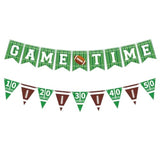 Game Time Football Banner No Diy,Football Party Decorations Banner & Garland Bunting,Football Themed Birthday Decor.