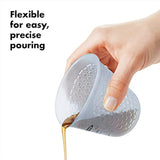 Good Grips 3 Piece Squeeze & Pour Silicone Measuring Cup Set, Blue