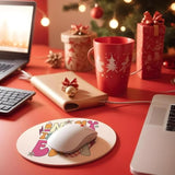 Teacher Round Mouse Pad For Desk, Best Teacher Ever Gifts, Home Office Decor Desk Accessories, Teacher Appreciation Gift,Retirement Gifts For Teacher 8.7X8.7 Inches