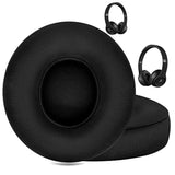 Professional Headphone Replacement Ear Pads For Beats Solo 2 & 3 Wireless On-Ear Headphones | Does Not Fit Beats Studio, Enhanced Foam, Luxurious Pu Leather Premium Ear Pads Cushions (Black)
