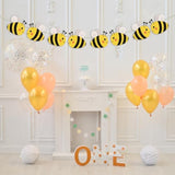 Nicime 2Pcs Bee Banner, Cute Yellow Sweet Animal Party Decoration, Honey Bee Theme Party Supplies Banner Backdrop