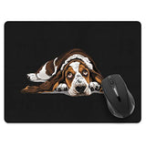 Extra Large (X-Large) Size Non-Slip Rectangle Mousepad, Basset Hound Dog Lying Down Looking Up Mouse Pad For Home, Office And Gaming Desk
