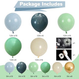 98pcs Dusty Blue Sage Green Balloon Arch Kit for Baby Shower, Birthday, Wedding Decor