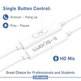 Wired In-Ear Headphones w/ Mic, Noise Isolation, 3.5mm Jack