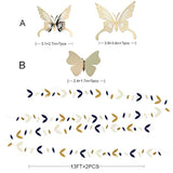 Hunter Green And Gold Hanging Tissue Lantern Flowers Pom Pom With 3D B