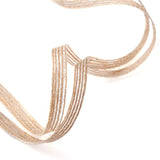 54.6 Yards Natural Burlap Ribbon 1/4 Inch Rustic Jute Fabric Craft Rib