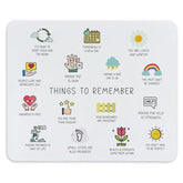 Mental Health Awareness Daily Reminder Inspirational Quotes Mouse Pad 9.4 X 7.9 Inch, Motivational Non-Slip Rubber Mat Mousepad For Desk Decor, Office Supplies Gift For Computer Laptop Women Men