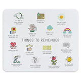 Mental Health Awareness Daily Reminder Inspirational Quotes Mouse Pad 9.4 X 7.9 Inch, Motivational Non-Slip Rubber Mat Mousepad For Desk Decor, Office Supplies Gift For Computer Laptop Women Men