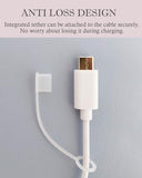 8Pcs USB Caps for USB C Cable Anti Loss Tether Silicone Soft Snugly Dust and Oxidation Protection Adapter Cover Anti Dust for Android iPhone Type C