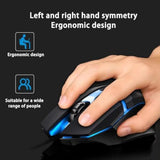 Computer Mouse With Colorful Rgb Backlight?16,000 Dpi, 4 Programmable Buttons,Colorful Rgb Backlight Ergonomic Design For Pc, Laptop, Desktop, Gamers (Black)