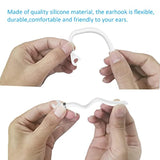 Universal 3 Pack Replacement Ear Hooks For Bluetooth Earpiece, Soft Silicon Earhooks Earphone Replacements, Compatible With New Bee, Plantronics, And Other Wireless Earpieces-White