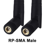 Dual Band Wifi Antenna 8Dbi High Gain 2.4Ghz 5Ghz 5.8Ghz Wifi Bluetooth Antenna Rp-Sma Male Connector For Wifi Router Network Devices Security Ip Camera Pc Desktop Computer Pci Pcie, 2-Pack