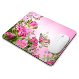 Beautiful Flowers Plants Mouse Pad Rubber Base Mouse Mat Non-Slip Mousepad For Office Desk Laptop Computer Mouse Pads