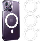 3Pcs For Magsafe Ring Sticker,Universal Magnetic Conversion Adapter Compatible With Wireless Charging Accessories For Iphone 16/15/14/13 Pro Max Mini, Galaxy Series And Phone Case,White