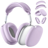 Silicone Case Cover For Airpods Max Headphones, Purple Airpods Max Ear Cup Cover/Ear Pad Case Cover/Ear Cups Cover/Max Headband Pad,Accessories Silicone Skin Protector For Apple Airpods Max (Lavender