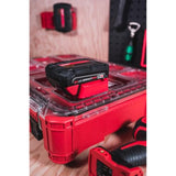 Battery Holder Fits Milwaukee M18 - Work With Milwaukee Packout - Fits Milwaukee M18 Battery - Perfect For Work Van Accessories, Work Bench, Tool Box | Milwaukee Packout Accessories (2-Pack)