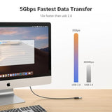 UGREEN USB Extender, USB 3.0 Male to Female Extension Cable USB Cable High Speed Data Transfer Compatible with Webcam, Gamepad, USB Keyboard, Mouse, Flash Drive, Hard Disk