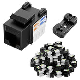 Cat6 Keystone Jack Rj45 Keystone Jack 50-Pack, Utp Modular Ethernet Jack Inser