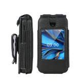 Leather Case For Consumer Cellular Iris Easy Flip Phone (2024) / Boost Mobile Summit Flip 4G (Sl006D) Form-Fit Cover With Secure Fit, Rotating Belt Clip, Screen & Keypad Protection