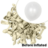 Pearl White Balloons 5 Inch, 100 Pcs Small Pearl Balloon Cream Clear White Latex Balloons For Arch, White Helium Mini Balloons For Women White Birthday Wedding Baby Shower Anniversary Party Decoration