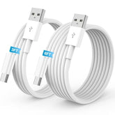 2-Pack Car Charger for iPhone 16/15 with 3Ft & 6Ft USB-A to USB-C Cables