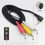 VMC-20FR AV Cable Compatible with Sony Cameras & Camcorders 3.5mm to RCA Audio Video Cord for DSC-T500, TX9, WX5, W55, N1, R1, CCD-TRV138,