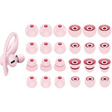 Ear Tips Compatible With Beats Powerbeats Pro Earbuds, S/M/L/D Sizes 12 Pairs Soft Silicon Earbud Tips Replacement Eartips Compatible With Pb Pro 12 Pairs Cloud Pink