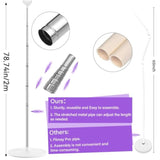 2 Sets Purple Balloon Column Stand Kit With 100 Balloons Lavender Adjustable Balloon Tower Stand With Bases For Floor Purple Confetti Balloon Column Kit For Christmas Birthday Holiday New Year