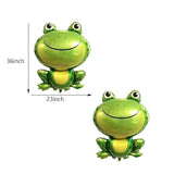 4Pcs Large Green Frog Mylar Foil Balloons Animal Themed Birthday Party Decorations