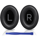 Earpads Replacement For Bose Quietcomfort 45 (Qc45)/Quietcomfort Se (Qc Se)/Quiet Comfort Wireless Over-Ear Headphones, Ear Pads Cushions With Softer Protein Leather - Black