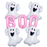 Pink BOO Foil Balloon Set Halloween Party Decorations for Birthday or Baby Shower