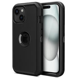 Heavy Duty Drop Protection Screenless Black Case for iPhone 15