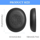 Earpads Replacement Ear Cushions For Jabra Evolve2 65 Flex Headset,Headphone Ear Pads Cushions With Soft Protein Leather(Black)