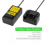 10.8V-12V Lithium Battery Charger Compatible With Black & Decker Lbxr1512 Battery Drill Tool Bdcd112 Portable Charger