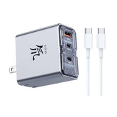 Nubia RedMagic 80W USB C Charger Block, 3-Port Fast GaN Wall Charger PS PD3.0 Power Adapter for MacBook Pro/Air, Dell XPS, iPad Pro, Galaxy S24, Pixel, iPhone 16/15 and More