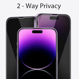 3-Pack iPhone 14 Pro Max Privacy Screen and Camera Lens Protector Case Friendly