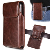 Holster For Iphone 16 Pro Max 15 Pro Max 14 Pro Max 13 Pro Max 12 Pro Max 16 Plus 15 Plus 14 Plus, Premium Leather Pouch With Belt Clip Phone Holster Belt Case, Coffee -L