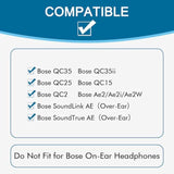 Cooling Gel Ear Pads Cushions Replacement, Ear Pads For Bose Quietcomfort 35 (Qc35) And Quiet Comfort 35 Ii (Qc35 Ii) Over-Ear Headphones & More, Memory Foam & Cooler For Longer (Black)