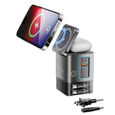 6-In-1 Charging Station For Apple 105W, Magnetic Wireless Charger With 65W Retractable Cable, Wireless Charger Stand, Fast Charging Stand Dock For Magsafe, Iphone16-13 Series, Airpods, Laptops