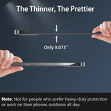 Slim Case For Iphone 16 Pro, 1.9Mm Minimalist Phone Case Compatible With Magsafe (38 Magnets), Thin Light Translucent Anti-Scratch, Anti-Yellow (Basalt Black, Iphone 16 Pro)