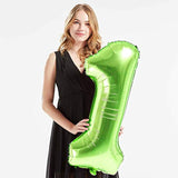 Green Foil 40 In 10 Helium Jumbo Number Balloons, 10Th Birthday Decora