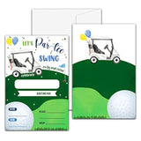 Golf Theme Birthday Party Invitation, Let'S Par-Tee Fill-In Invites For Man & Woman, 20 Invitations With Envelopes(4" X 6")?Adults Party Favors Decoration And Supplies-04
