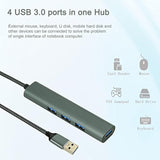 Usb Hub, 4 Port Usb 3.0 Hub, Ultra Slim Portable Data Hub Applicable For Imac