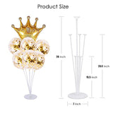 10 Sets Table Balloon Stands — Helium-Free Balloon Holders for Parties