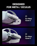 Battery Pack For Meta Quest 3 And 2, 5000Mah Power Bank For Extended Playtime, Lightweight Vr Charger Accessories Compatible With Oculus Quest Original And Elite Straps