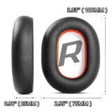 Earpads Replacement Ear Pads Pillow Cushion Compatible With Plantronics Voyager 8200 Uc/Backbeat Pro 2 Headphone Protein Leather Ear Pads Headband Cover Kit Black