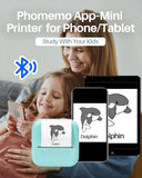 Print Pod Mini Sticker Printer - Sticker Maker Machine M02X, Inkless Pocket Printer Blutooth Thermal Portable Maker Machine For Creative Diy, Diaries, Photos, Study Notes, Green