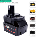 DM18RL Adapter for Ryobi 18V Tools, Works with Dewalt 20V & Milwaukee M18 Batteries