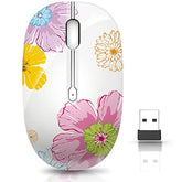 Wireless Mouse With Nano Receiver For Pc, Laptop, Notebook, Computer, Macbook,